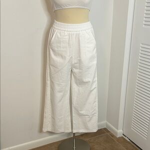 Women's White Wide Leg Pants